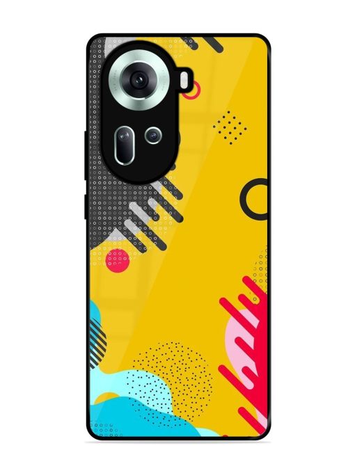 Neon Pop Glossy Soft Edge Case for Oppo Reno 11 (5G) Chachhi