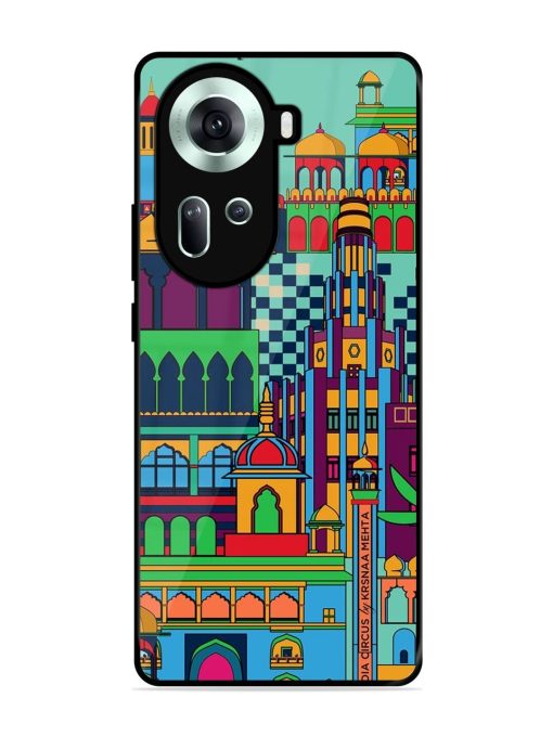 Indian Tapestry Glossy Soft Edge Case for Oppo Reno 11 (5G) Chachhi