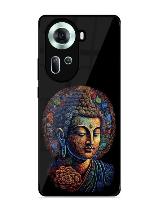 Stained Glass Serenity Glossy Soft Edge Case for Oppo Reno 11 (5G)