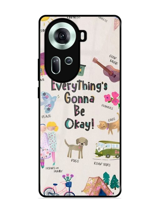 Sunshine And Smiles Glossy Soft Edge Case for Oppo Reno 11 (5G)