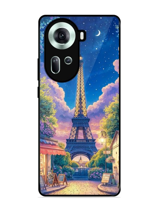 Twilight In Paris Glossy Soft Edge Case for Oppo Reno 11 (5G) Chachhi