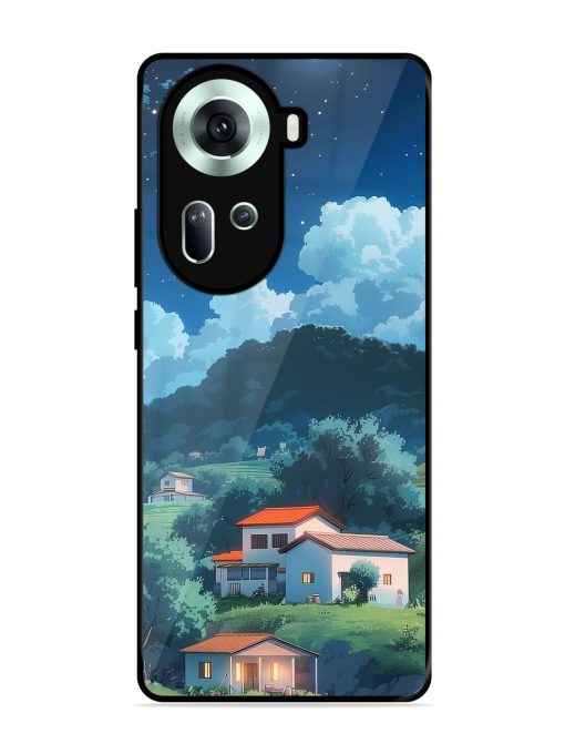 Peaceful Nightscape Glossy Soft Edge Case for Oppo Reno 11 (5G)
