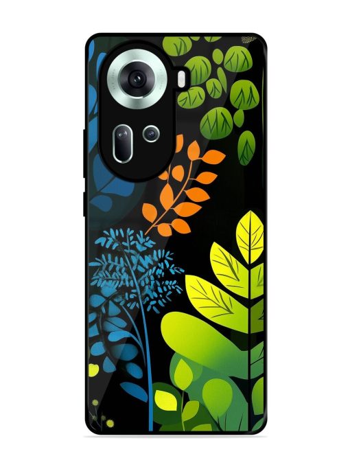 Midnight Garden Glossy Soft Edge Case for Oppo Reno 11 (5G) Chachhi