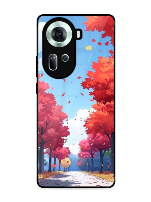 Autumn'S Embrace Glossy Soft Edge Case for Oppo Reno 11 (5G) Chachhi