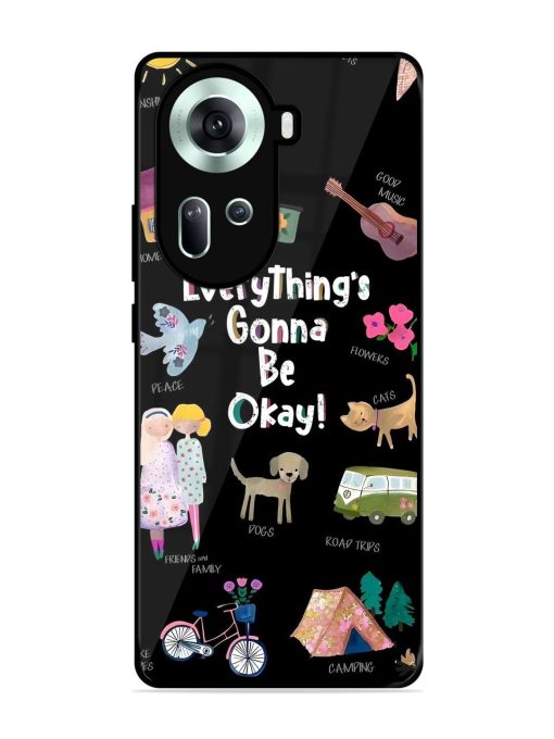 Everything'S Gonna Be Okay Glossy Soft Edge Case for Oppo Reno 11 (5G) Chachhi