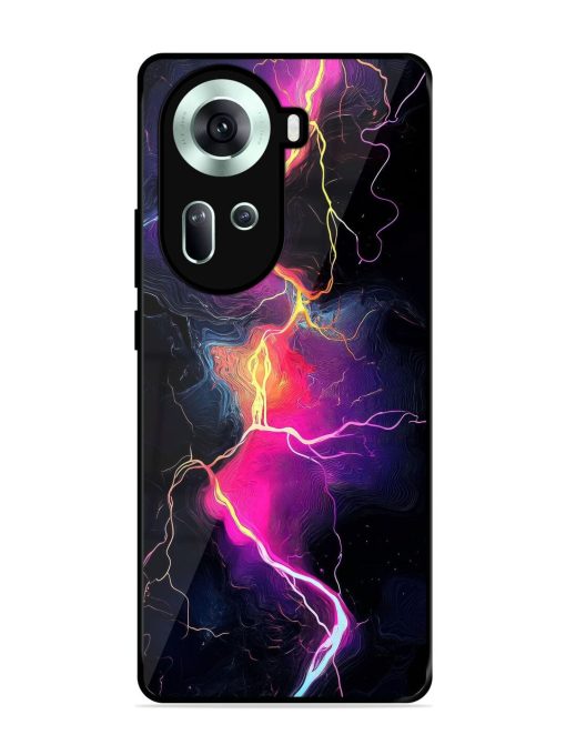 Electric Dreams Glossy Soft Edge Case for Oppo Reno 11 (5G)