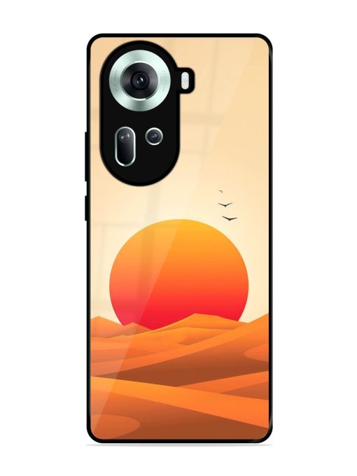 Desert Sunset Glossy Soft Edge Case for Oppo Reno 11 (5G)