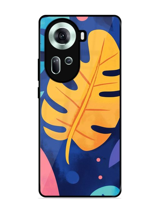 Tropical Tapestry Glossy Soft Edge Case for Oppo Reno 11 (5G)