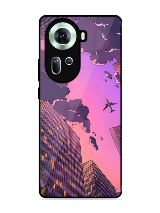 Urban Twilight Glossy Soft Edge Case for Oppo Reno 11 (5G) Chachhi