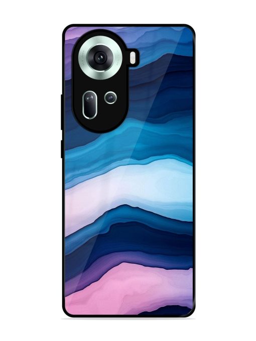 Oceanic Layers Glossy Soft Edge Case for Oppo Reno 11 (5G) Chachhi