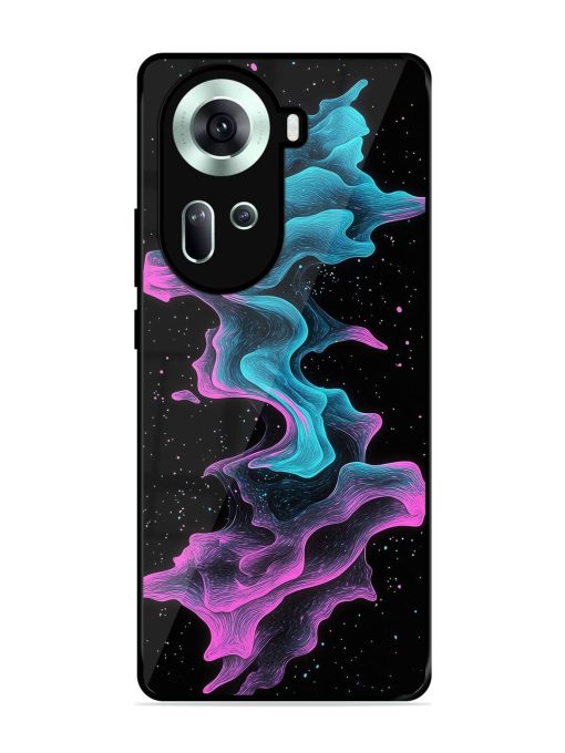 Cosmic Currents Glossy Soft Edge Case for Oppo Reno 11 (5G)