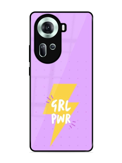 Girl Power Spark Glossy Soft Edge Case for Oppo Reno 11 (5G) Chachhi