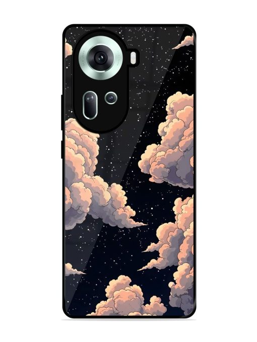 Starry Night Dreams Glossy Soft Edge Case for Oppo Reno 11 (5G)