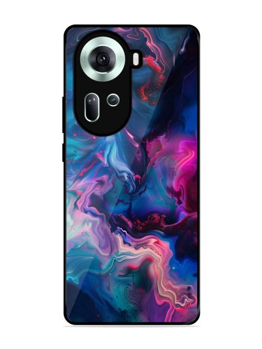 Cosmic Swirl Glossy Soft Edge Case for Oppo Reno 11 (5G)