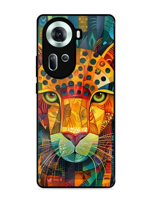 Mosaic Majesty Glossy Soft Edge Case for Oppo Reno 11 (5G)