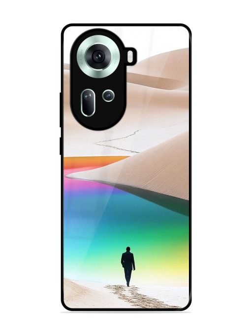 Desert Dreams Glossy Soft Edge Case for Oppo Reno 11 (5G) Chachhi