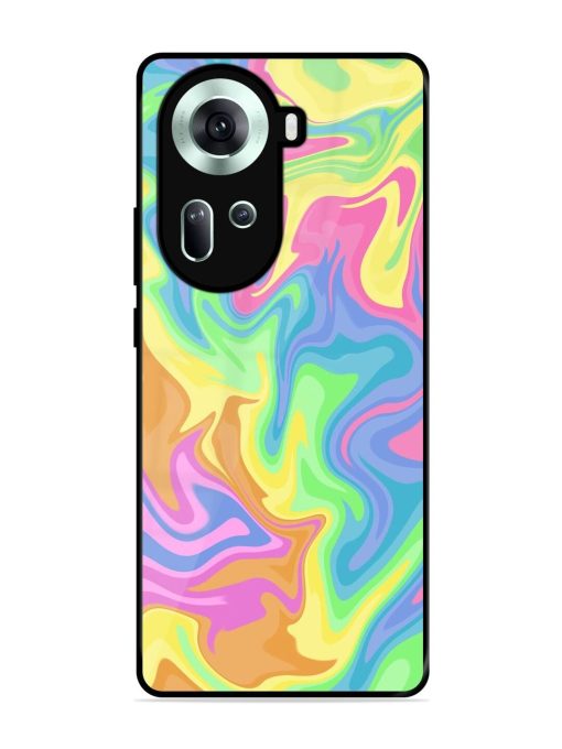 Whimsical Swirl Glossy Soft Edge Case for Oppo Reno 11 (5G)