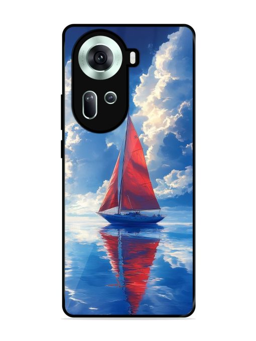 Crimson Sails Glossy Soft Edge Case for Oppo Reno 11 (5G) Chachhi