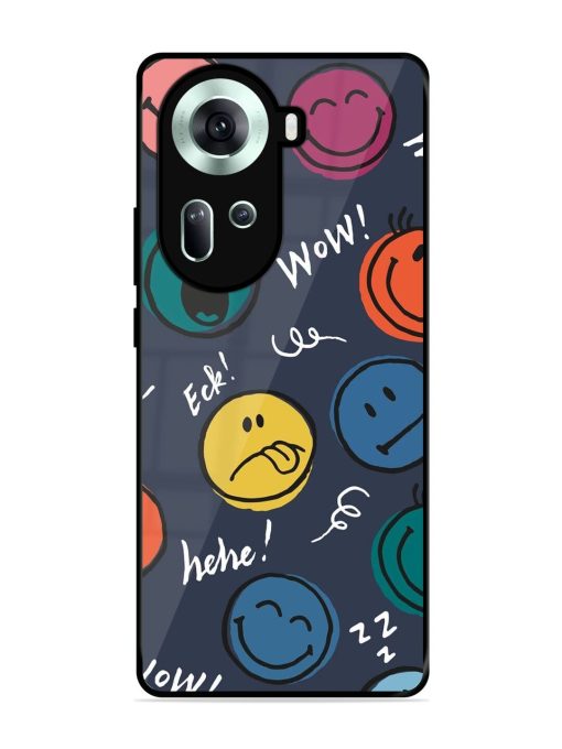 Emoticon Parade Glossy Soft Edge Case for Oppo Reno 11 (5G) Chachhi