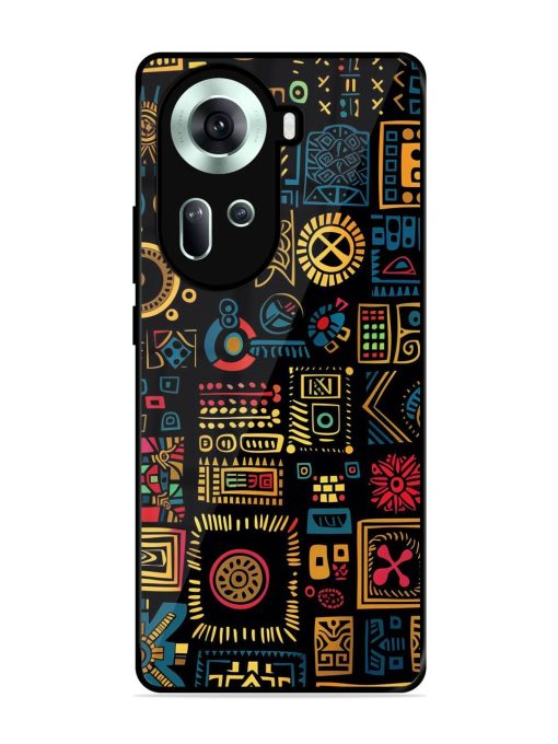 Tribal Tapestry Glossy Soft Edge Case for Oppo Reno 11 (5G)