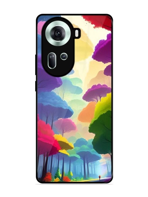 Rainbow Road Glossy Soft Edge Case for Oppo Reno 11 (5G)