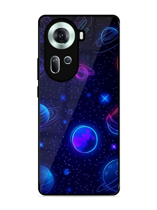 Neon Cosmos Glossy Soft Edge Case for Oppo Reno 11 (5G)