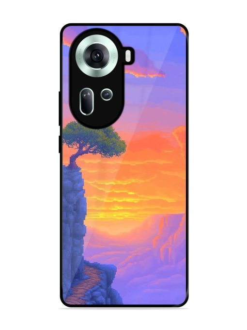 Cliffside Solitude Glossy Soft Edge Case for Oppo Reno 11 (5G) Chachhi