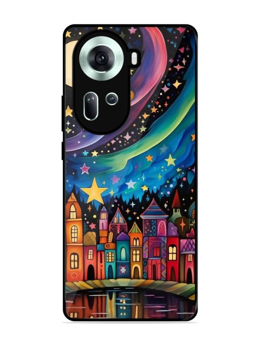 Starlit Village Glossy Soft Edge Case for Oppo Reno 11 (5G)