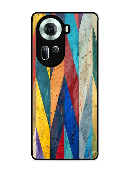 Abstract Tapestry Glossy Soft Edge Case for Oppo Reno 11 (5G) Chachhi