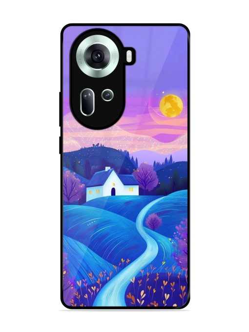 Moonlit Meadow Glossy Soft Edge Case for Oppo Reno 11 (5G)