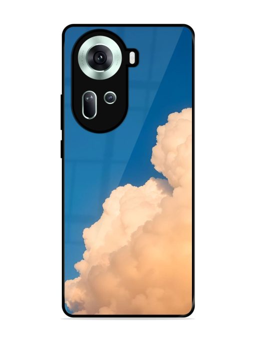 Golden Cloudscape Glossy Soft Edge Case for Oppo Reno 11 (5G) Chachhi