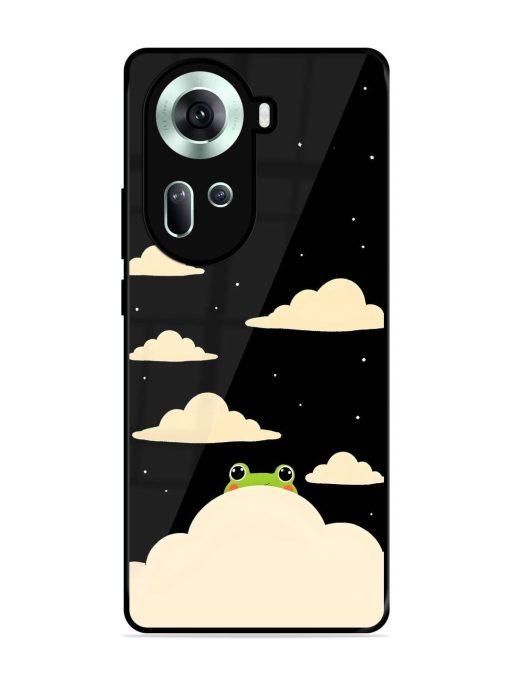 Froggy Night Sky Glossy Soft Edge Case for Oppo Reno 11 (5G) Chachhi