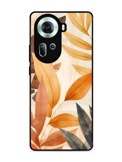 Earthy Elegance Glossy Soft Edge Case for Oppo Reno 11 (5G)