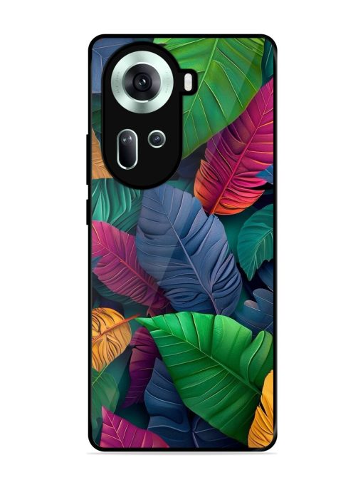 Tropical Tapestry Glossy Soft Edge Case for Oppo Reno 11 (5G) Chachhi