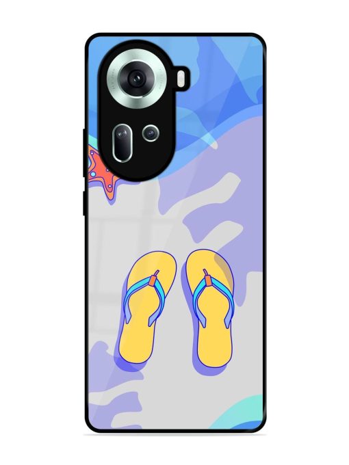 Sandy Toes And Salty Seas Glossy Soft Edge Case for Oppo Reno 11 (5G)