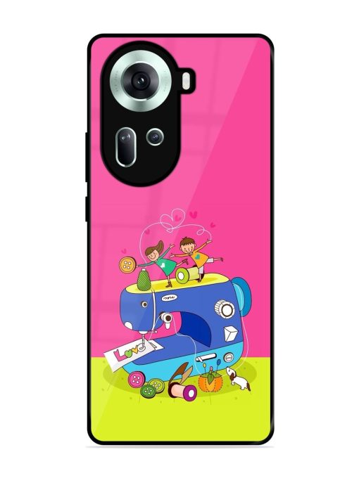 Sew Cute Glossy Soft Edge Case for Oppo Reno 11 (5G) Chachhi