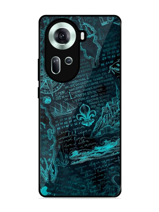 Nautical Notebook Glossy Soft Edge Case for Oppo Reno 11 (5G) Chachhi