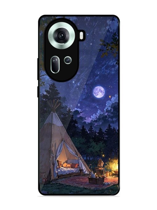 Moonlight Camping Glossy Soft Edge Case for Oppo Reno 11 (5G)