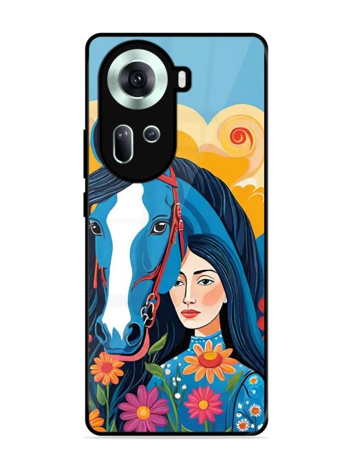 Equine Enchantment Glossy Soft Edge Case for Oppo Reno 11 (5G) Chachhi