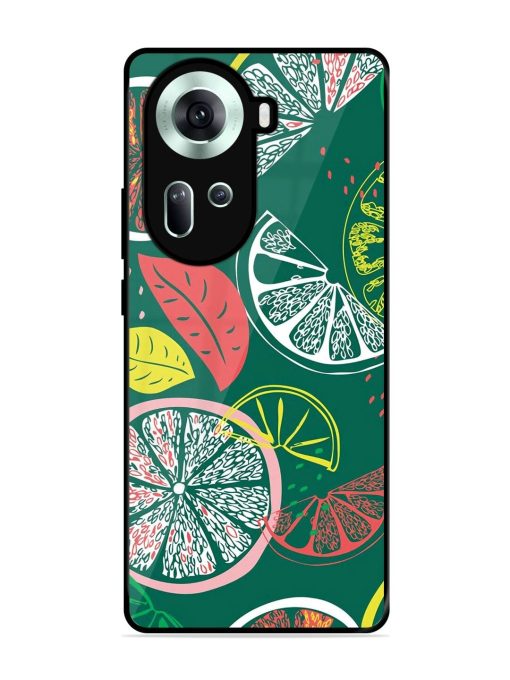 Citrus Symphony Glossy Soft Edge Case for Oppo Reno 11 (5G) Chachhi