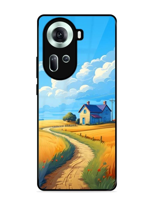 Countryside Cottage Glossy Soft Edge Case for Oppo Reno 11 (5G)