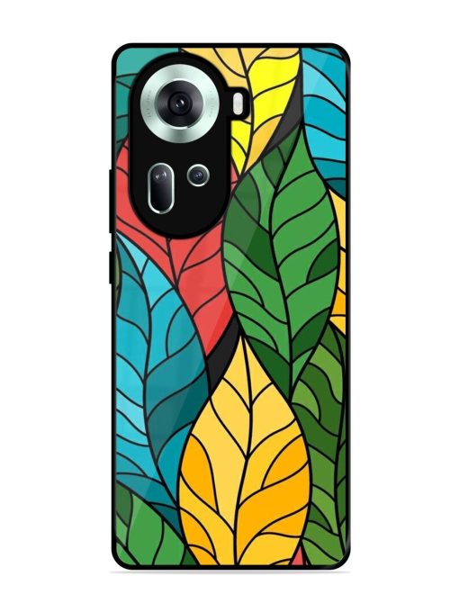 Foliage Fiesta Glossy Soft Edge Case for Oppo Reno 11 (5G) Chachhi