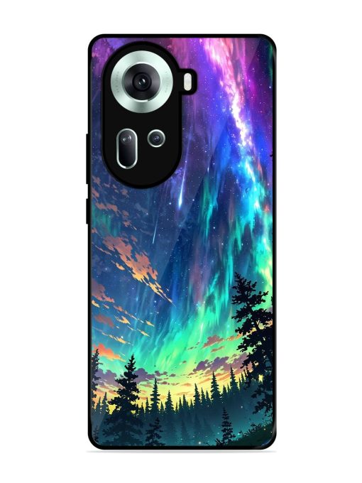 Cosmic Canvas Glossy Soft Edge Case for Oppo Reno 11 (5G) Chachhi