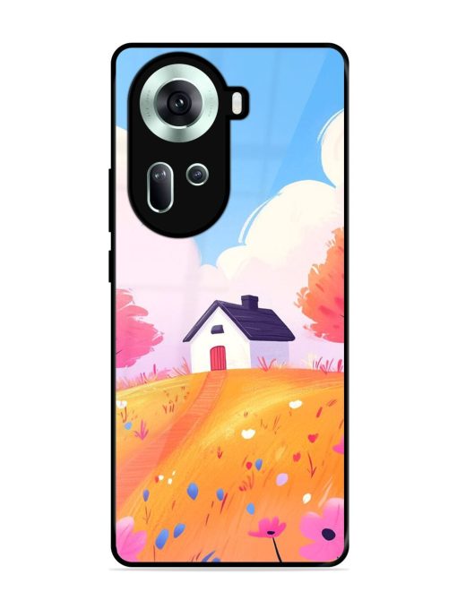 Hilltop Haven Glossy Soft Edge Case for Oppo Reno 11 (5G) Chachhi