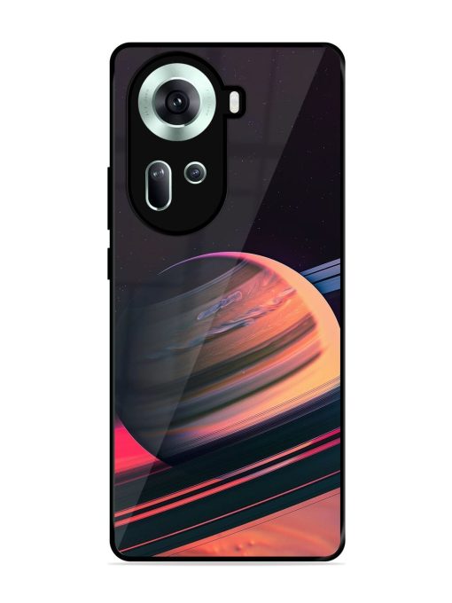 Neon Saturn Glossy Soft Edge Case for Oppo Reno 11 (5G)
