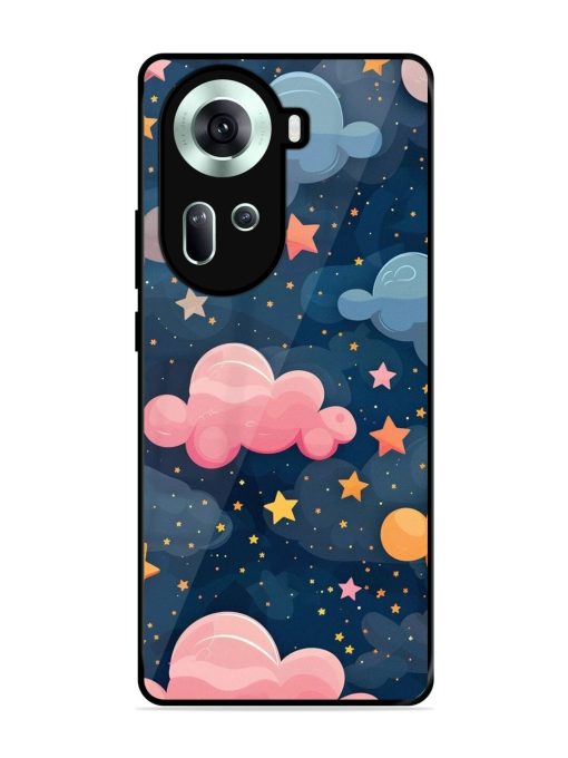 Twinkling Dreams Glossy Soft Edge Case for Oppo Reno 11 (5G) Chachhi