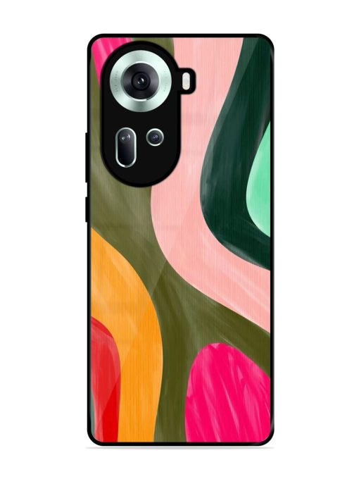 Wavy Wonderland Glossy Soft Edge Case for Oppo Reno 11 (5G) Chachhi