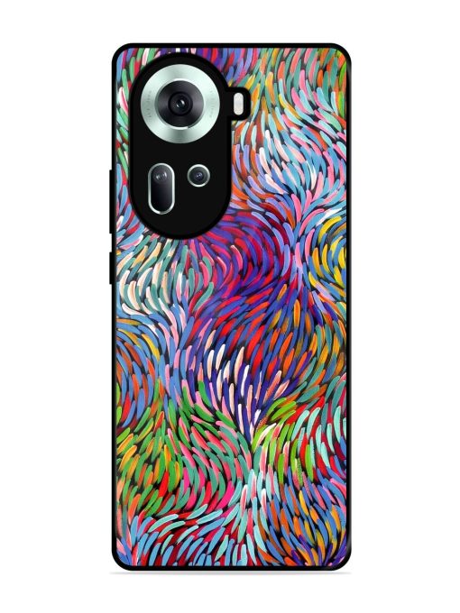 Vibrant Waves Glossy Soft Edge Case for Oppo Reno 11 (5G) Chachhi