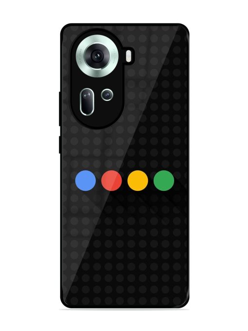 Google Dots Glossy Soft Edge Case for Oppo Reno 11 (5G)