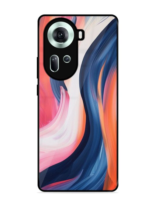 Whirling Hues Glossy Soft Edge Case for Oppo Reno 11 (5G)